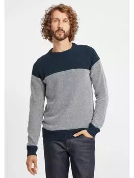 Пуловер !SOLID, синий