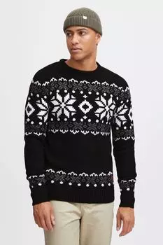 Пуловер !SOLID Strick, черный