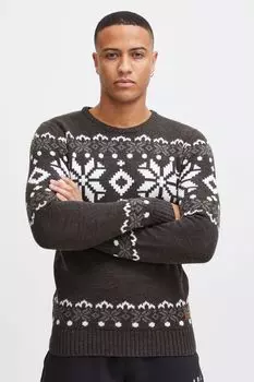 Пуловер !SOLID Strick, серый