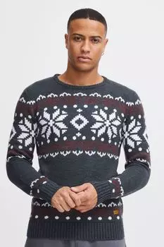 Пуловер !SOLID Strick, синий