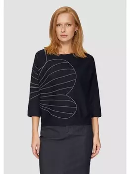 Пуловер sOliver BLACK LABEL Strick 3/4 Arm, синий