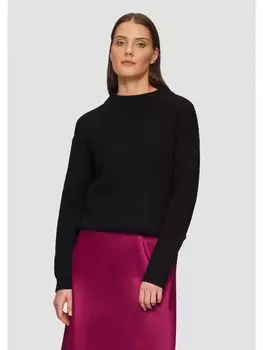 Пуловер sOliver BLACK LABEL Strick langarm, черный