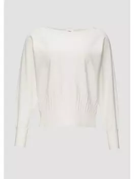 Пуловер sOliver BLACK LABEL Strick langarm, кремовый