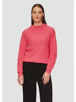 Пуловер sOliver BLACK LABEL Strick langarm, розовый