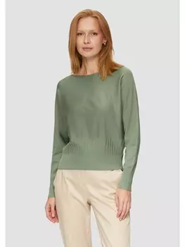Пуловер sOliver BLACK LABEL Strick langarm, зеленый