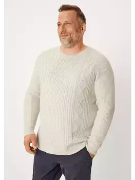 Пуловер sOliver langarm, кремовый