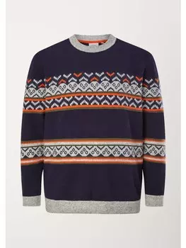 Пуловер sOliver langarm, синий