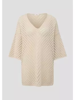 Пуловер sOliver Strick 3/4 Arm, бежевый