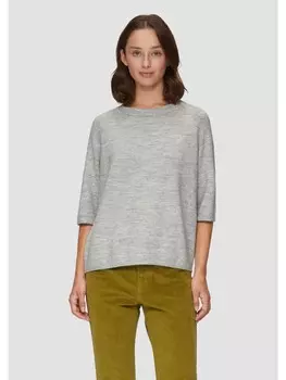 Пуловер sOliver Strick kurzarm, серый