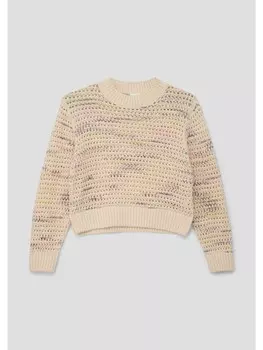 Пуловер sOliver Strick langarm, бежевый