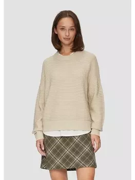 Пуловер sOliver Strick langarm, бежевый