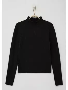 Пуловер sOliver Strick langarm, черный