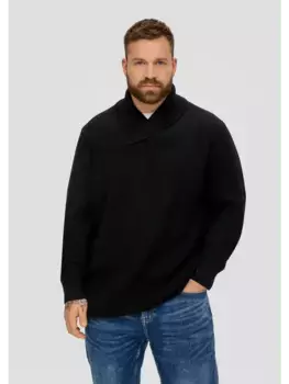 Пуловер sOliver Strick langarm, черный