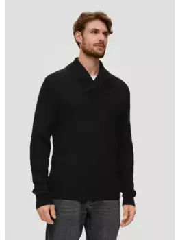 Пуловер sOliver Strick langarm, черный