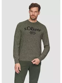 Пуловер sOliver Strick langarm, цвет beige-olive