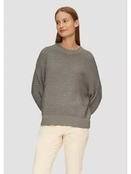 Пуловер sOliver Strick langarm, коричневый