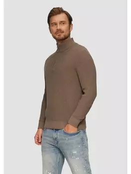 Пуловер sOliver Strick langarm, коричневый