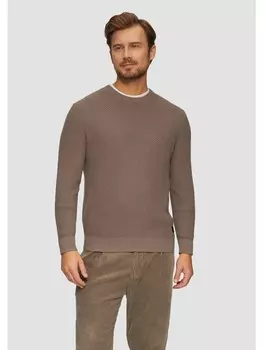 Пуловер sOliver Strick langarm, коричневый