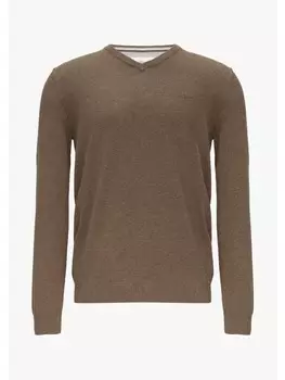 Пуловер sOliver Strick langarm, коричневый