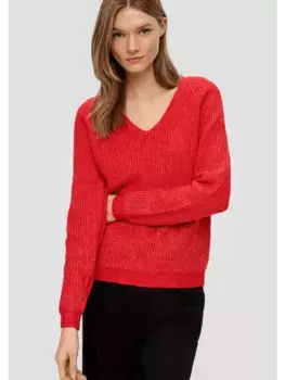 Пуловер sOliver Strick langarm, красный