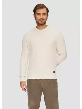 Пуловер sOliver Strick langarm, кремовый