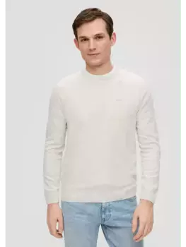 Пуловер sOliver Strick langarm, кремовый