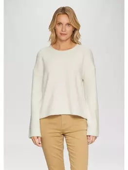 Пуловер sOliver Strick langarm, кремовый