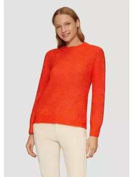 Пуловер sOliver Strick langarm, оранжевый