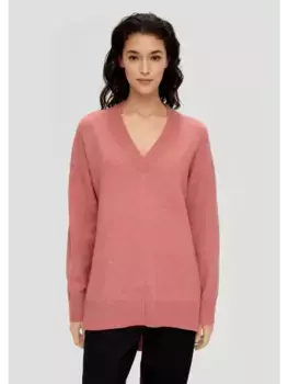 Пуловер sOliver Strick langarm, оранжевый