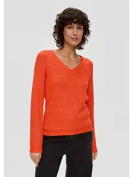 Пуловер sOliver Strick langarm, оранжевый