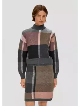 Пуловер sOliver Strick langarm, разноцветный