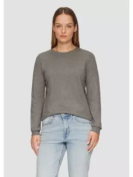 Пуловер sOliver Strick langarm, серый