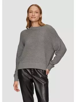 Пуловер sOliver Strick langarm, серый