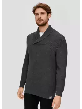 Пуловер sOliver Strick langarm, серый