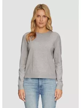 Пуловер sOliver Strick langarm, серый