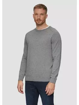 Пуловер sOliver Strick langarm, серый