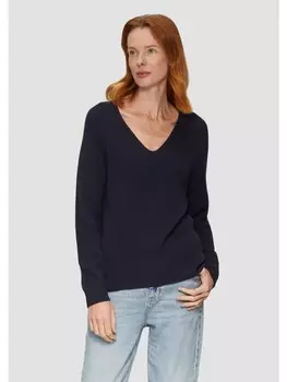 Пуловер sOliver Strick langarm, синий