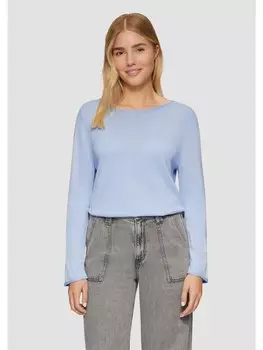 Пуловер sOliver Strick langarm, синий