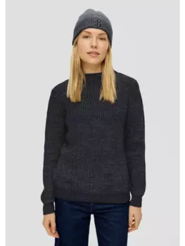 Пуловер sOliver Strick langarm, синий