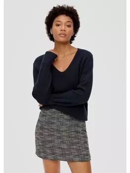 Пуловер sOliver Strick langarm, синий