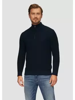 Пуловер sOliver Strick langarm, синий