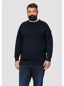 Пуловер sOliver Strick langarm, синий