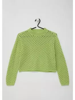 Пуловер sOliver Strick langarm, зеленый