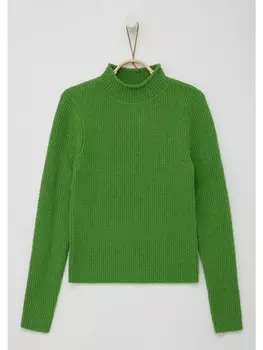 Пуловер sOliver Strick langarm, зеленый