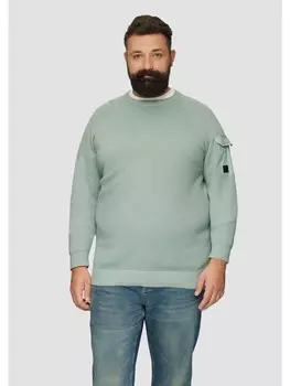 Пуловер sOliver Strick langarm, зеленый
