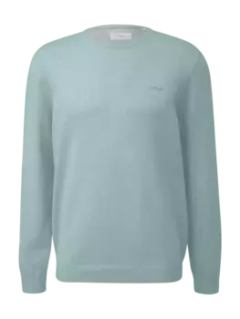 Пуловер sOliver Strick langarm, зеленый