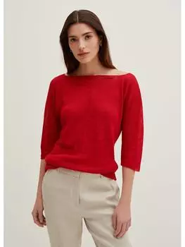 Пуловер STEFANEL Leinen, красный