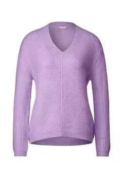 Пуловер Street One, цвет Soft Pure Lilac Melange