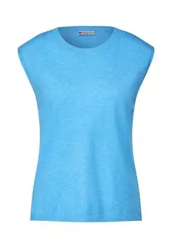 Пуловер Street One, цвет Splash Blue Melange