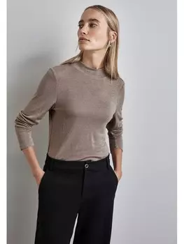 Пуловер Street One Pullover, светло-коричневый